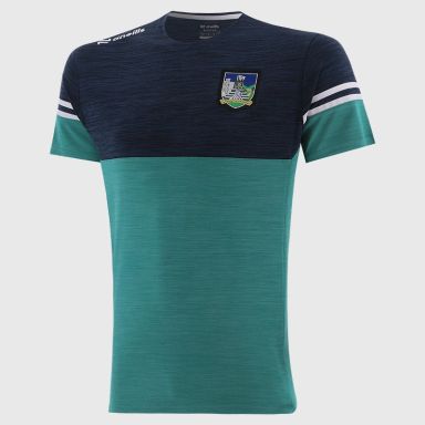 O'Neills Limerick GAA Kids' Sedona T-Shirt Green / Marine / White
