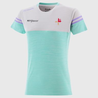 O'Neills Louth GAA Women's Sedona T-Shirt Green / White / Purple