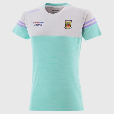 O’Neills Mayo GAA Kids' Sedona T-Shirt Green with official crest