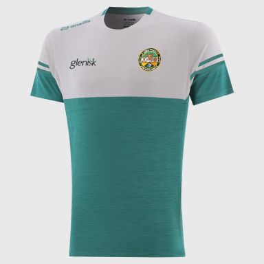 O'Neills Offaly GAA Kids' Sedona T-Shirt Green / White / Green