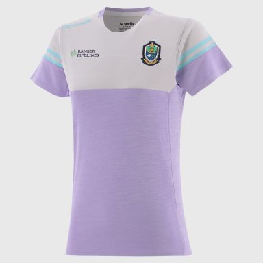 O’Neills Roscommon GAA Kids' Sedona T-Shirt Purple with official crest