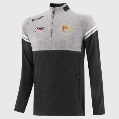 O’Neills Carlow GAA Sedona Half Zip Top Black with official crest