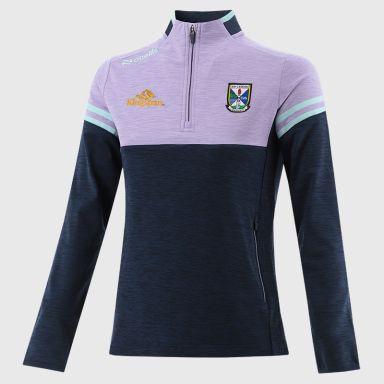 O’Neills Cavan GAA Kids' Sedona Half Zip Top Navy with official crest