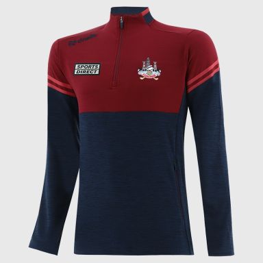 O’Neills Cork GAA Kids' Sedona Half Zip Top Navy with official crest