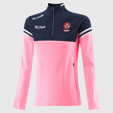 O'Neills Derry GAA Women's Sedona Brushed Half Zip Top Pink / Marine / White