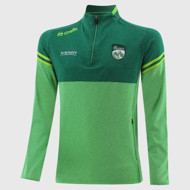 Kerry GAA Men's Sedona Brushed Half Zip Top Green from O’Neills