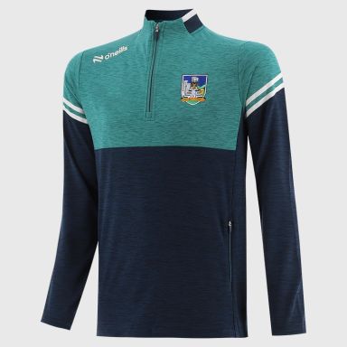O’Neills Limerick GAA Sedona Half Zip Top Navy with official crest