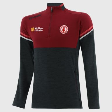 O’Neills Tyrone GAA Sedona Kids' Half Zip Top Black / Red From O'Neills