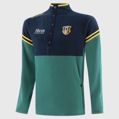 O’Neills Antrim GAA Men's Sedona Snap Button Fleece Green with official crest