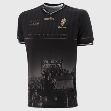 Black O’Neills Derry Bloody Sunday Commemoration Jersey.