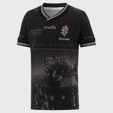 Black O’Neills Derry Bloody Sunday Commemoration Jersey.