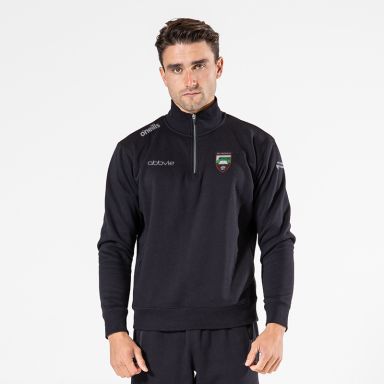 Sligo GAA Navy Men’s Evolve Fleece half zip sweatshirt with ribbed collar and two side pockets by O’Neills.