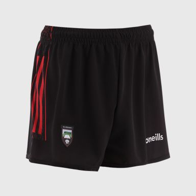 Black Sligo GAA Goalkeeper Shorts with stripe detail on leg by O’Neills.