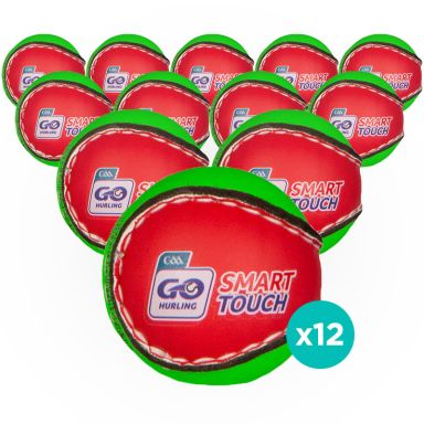 O'Neills Smart Touch Hurling Ball Green / Red 12 Pack