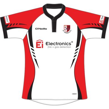 St Senans RFC Kids' Rugby Replica Jersey (White/Red)