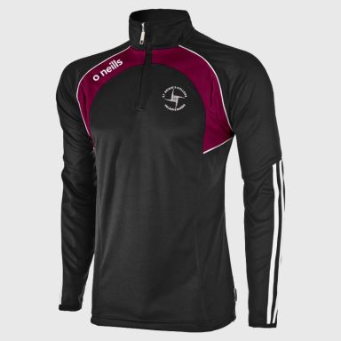 St. Brigids College Derry Apex Squad Half Zip Top Black / Maroon / White