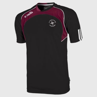 St. Brigids College Derry Apex T-Shirt Black / Maroon / White