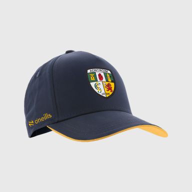 Navy / Amber Antrim GAA Sully II Baseball Cap from O’Neills Sportswear complete with official Antrim GAA County Crest