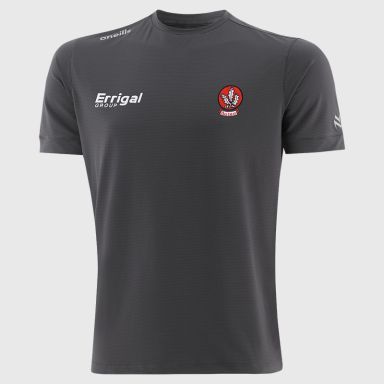 Grey O’Neills Derry GAA Men’s Surge Soft Touch T-Shirt designed for comfort and movement