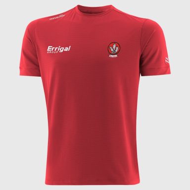 Red O’Neills Derry GAA Men’s Surge Soft Touch T-Shirt designed for comfort and movement