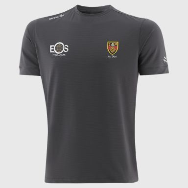Grey O’Neills Down GAA Men’s Surge Soft Touch T-Shirt designed for comfort and movement