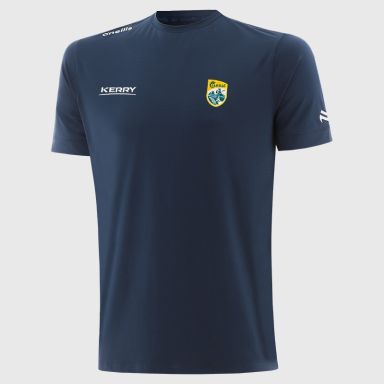 O'Neills Kerry GAA Men's Surge T-Shirt Marine / Silver