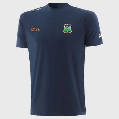 O'Neills Tipperary GAA Men's Surge T-Shirt Marine / Silver