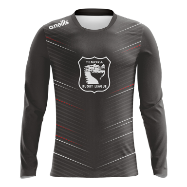 Temora Dragons Printed Long Sleeve Games Shirt (Dark Grey)