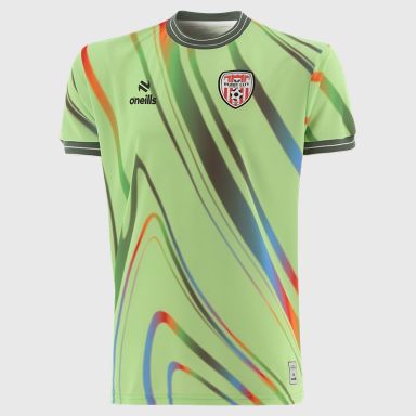 O'Neills Derry City FC Warm-Up T-Shirt Green 2026