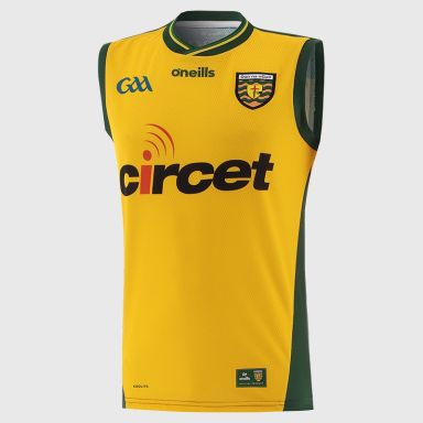 Yellow O’Neills Donegal GAA Home Vest 2026 by O’Neills.
