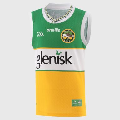 Green O’Neills Offaly GAA Kids' Home Vest 2026 by O’Neills.