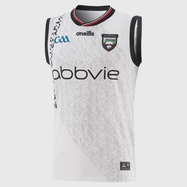 White O’Neills Sligo GAA Kids’ Alternative Vest 2026 by O’Neills.
