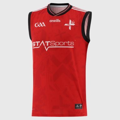Red O’Neills Louth GAA Home Vest 2026 by O’Neills.