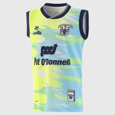 Green Clare GAA Kids' Training Vest 2025 by O’Neills.
