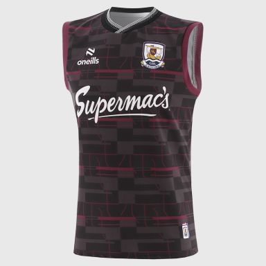 Black Galway GAA Training Vest 2025 by O’Neills.
