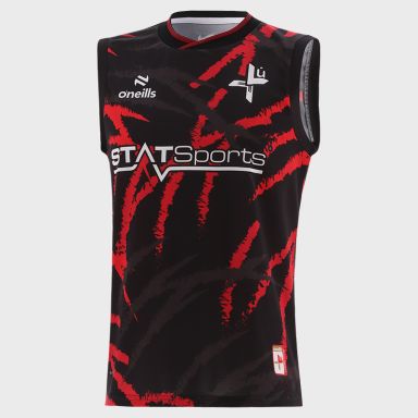 O'Neills Black Louth GAA Training Vest 2025 by O'Neills.