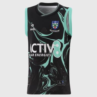 Black O’Neills Monaghan GAA Kids' Training Vest 2026 by O’Neills.