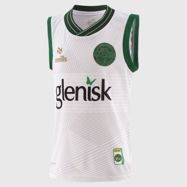 White Offaly GAA Men's Training Training Vest 2025 from O'Neills.