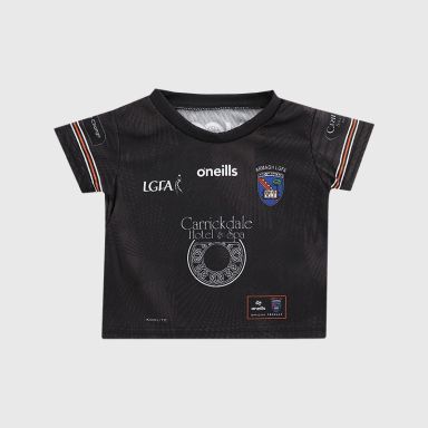 Black Armagh LGFA Baby Goalkeeper Jersey 2026 from O’Neills.