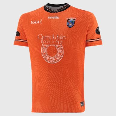 Orange Armagh LGFA Men's Home Jersey 2026 from O’Neills.