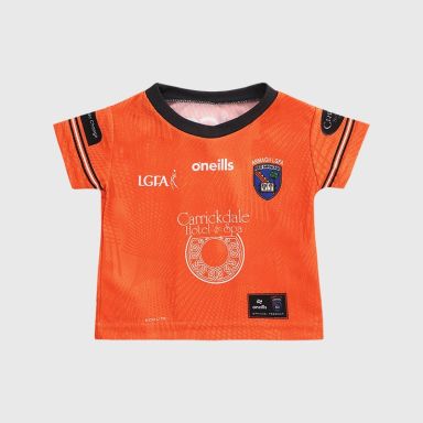 Orange Armagh LGFA Baby Home Jersey 2026 from O’Neills.