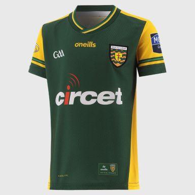 Green Donegal GAA Kids' Alternative Goalkeeper Jersey 2026 from O’Neills.