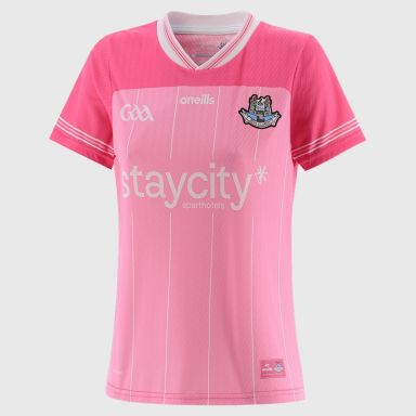 Pink Dublin GAA Women's Home Jersey 2026 from O’Neills.