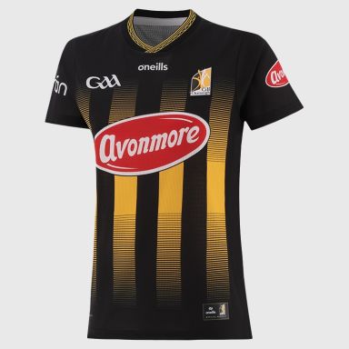 Black Kilkenny GAA Women’s Fit Home Jersey 2026 from O’Neills.