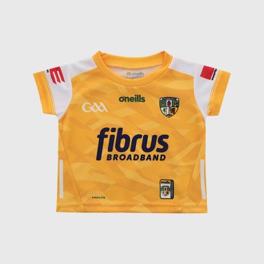 O’Neills Amber Antrim GAA Baby Home Jersey 2025 by O’Neills.