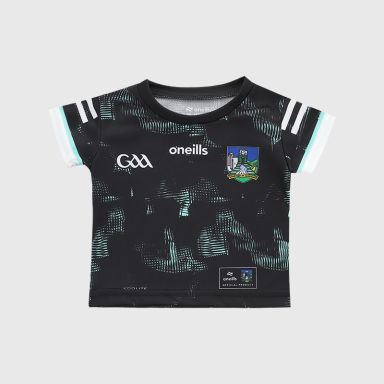 Black Limerick GAA Infant Alternative Jersey 2026 from O’Neills.