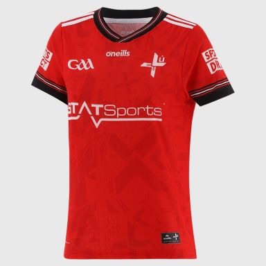 Red Louth GAA Women's Home Jersey 2026 from O’Neills.