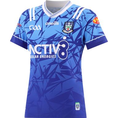 Blue Monaghan GAA Alternative Jersey 2024 with ribbed crewneck by O’Neills.