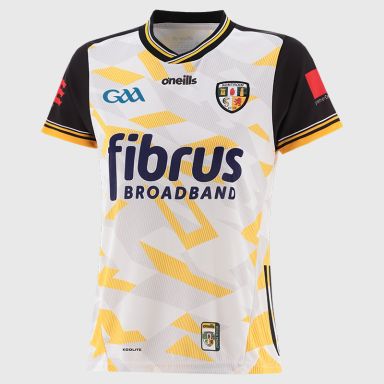 O’Neills White Antrim GAA Women's Fit Goalkeeper Jersey 2025 by O’Neills.