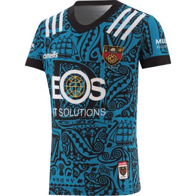 Down GAA Kids' Short Sleeve Training Top Black / Turquoise